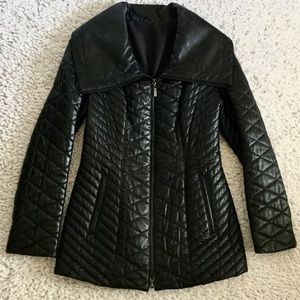 Unique Neiman Marcus soft Leather Coat